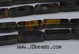 CCU720 15.5 inches 4*13mm cuboid blue tiger eye beads wholesale