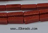 CCU727 15.5 inches 4*13mm cuboid goldstone beads wholesale