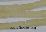 CCU730 15.5 inches 4*13mm cuboid yellow jade beads wholesale