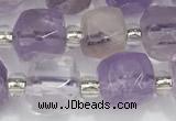 CCU758 15 inches 8*8mm faceted cube ametrine beads