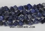 CCU90 15.5 inches 4*4mm cube sodalite gemstone beads wholesale