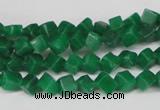 CCU92 15.5 inches 4*4mm cube dyed white jade beads wholesale