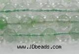 CCY611 15.5 inches 6mm faceted round green cherry quartz beads