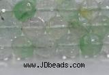 CCY613 15.5 inches 10mm faceted round green cherry quartz beads