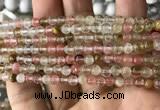 CCY630 15.5 inches 4mm round volcano cherry quartz beads wholesale