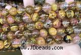 CCY644 15.5 inches 12mm round volcano cherry quartz beads