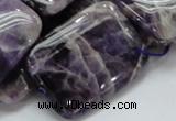 CDA08 15.5 inches 25*35mm rectangle dogtooth amethyst quartz beads