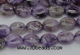 CDA300 15.5 inches 7*8mm oval dyed dogtooth amethyst beads