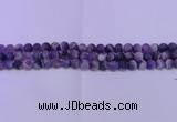 CDA350 15.5 inches 4mm round matte dogtooth amethyst beads