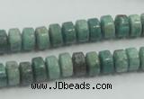 CDB07 15.5 inches 5*8mm wheel natural new dragon blood jasper beads