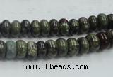 CDB201 15.5 inches 5*8mm rondelle natural dragon blood jasper beads