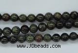 CDB228 15.5 inches 6mm round natural dragon blood jasper beads