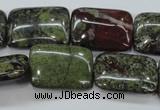 CDB244 15.5 inches 18*25mm rectangle natural dragon blood jasper beads