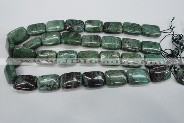 CDB31 15.5 inches 18*25mm rectangle new dragon blood jasper beads