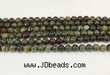 CDB342 15.5 inches 8mm round dragon blood jasper beads wholesale