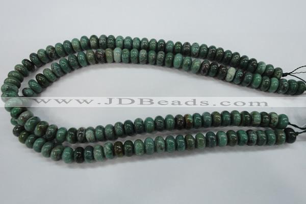 CDB39 15.5 inches 6*10mm rondelle new dragon blood jasper beads