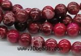 CDE03 15.5 inches 8mm round dyed sea sediment jasper beads