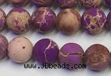 CDE1021 15.5 inches 6mm round matte sea sediment jasper beads