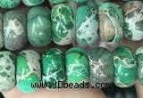 CDE1274 15.5 inches 5*8mm rondelle sea sediment jasper beads