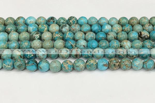 CDE1368 15.5 inches 8mm round sea sediment jasper beads wholesale