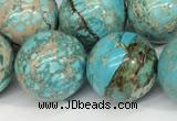 CDE1371 15.5 inches 14mm round sea sediment jasper beads wholesale