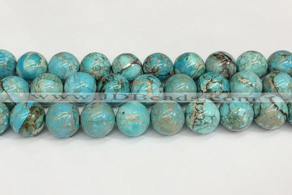 CDE1373 15.5 inches 18mm round sea sediment jasper beads wholesale