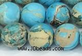 CDE1379 15.5 inches 10mm round matte sea sediment jasper beads