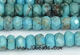 CDE1395 15.5 inches 2.5*4mm faceted rondelle sea sediment jasper beads