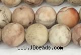 CDE1415 15.5 inches 8mm round matte natural sea sediment jasper beads