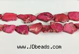 CDE1433 25*35mm - 35*45mm freefrom sea sediment jasper slab beads