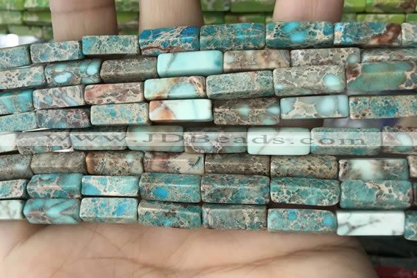 CDE1482 15.5 inches 4*13mm cuboid sea sediment jasper beads