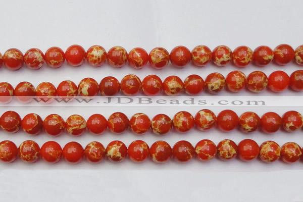 CDE2005 15.5 inches 14mm round dyed sea sediment jasper beads