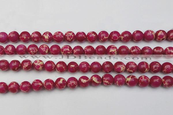 CDE2038 15.5 inches 14mm round dyed sea sediment jasper beads