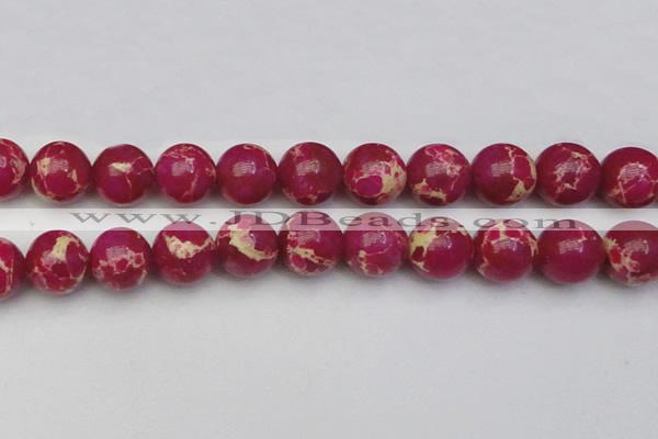 CDE2042 15.5 inches 22mm round dyed sea sediment jasper beads