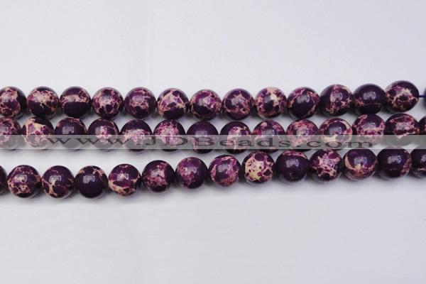 CDE2050 15.5 inches 16mm round dyed sea sediment jasper beads