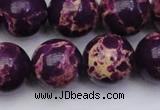 CDE2052 15.5 inches 20mm round dyed sea sediment jasper beads