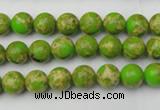 CDE2066 15.5 inches 4mm round dyed sea sediment jasper beads