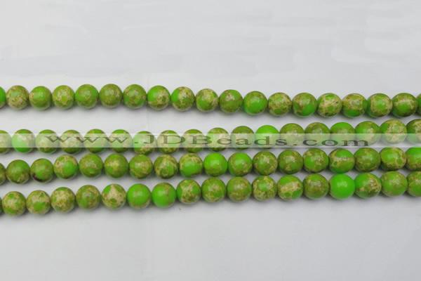 CDE2069 15.5 inches 10mm round dyed sea sediment jasper beads