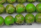 CDE2071 15.5 inches 14mm round dyed sea sediment jasper beads