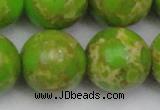 CDE2076 15.5 inches 24mm round dyed sea sediment jasper beads