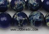 CDE2094 15.5 inches 16mm round dyed sea sediment jasper beads