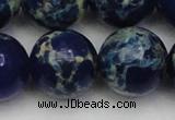 CDE2098 15.5 inches 24mm round dyed sea sediment jasper beads