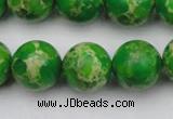 CDE2225 15.5 inches 14mm round dyed sea sediment jasper beads