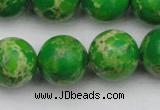 CDE2226 15.5 inches 16mm round dyed sea sediment jasper beads