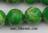 CDE2228 15.5 inches 20mm round dyed sea sediment jasper beads