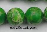 CDE2229 15.5 inches 22mm round dyed sea sediment jasper beads