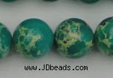 CDE2249 15.5 inches 18mm round dyed sea sediment jasper beads