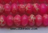 CDE2614 15.5 inches 15*20mm rondelle dyed sea sediment jasper beads