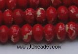 CDE2621 15.5 inches 13*18mm rondelle dyed sea sediment jasper beads