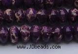 CDE2636 15.5 inches 12*16mm rondelle dyed sea sediment jasper beads